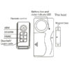 wireless door window security alarms
