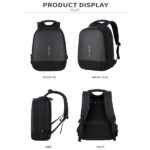 شنطة لاب توب ظهر - 15.6 بمخرج USB وضد الماء   MEINAILI 1801