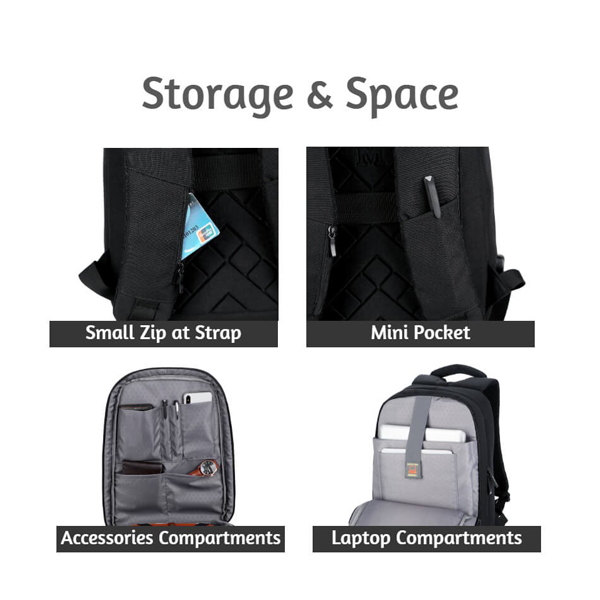 شنطه ظهر بمخرج USB ضد الماء 1802 Meinaili